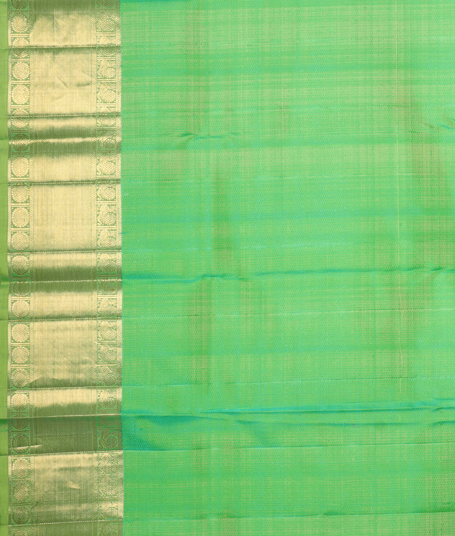 Green Handwoven Kanjivaram Silk Saree T2467103