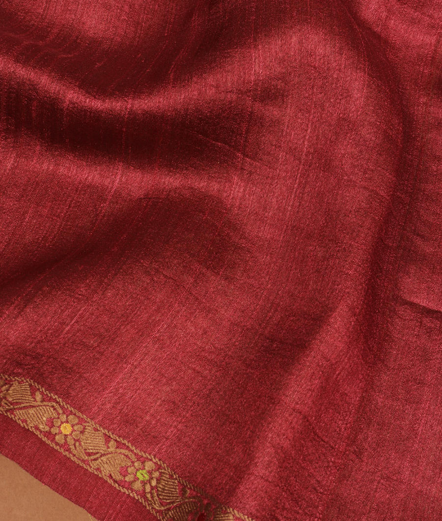 Beige Tussar Printed Saree T3058253