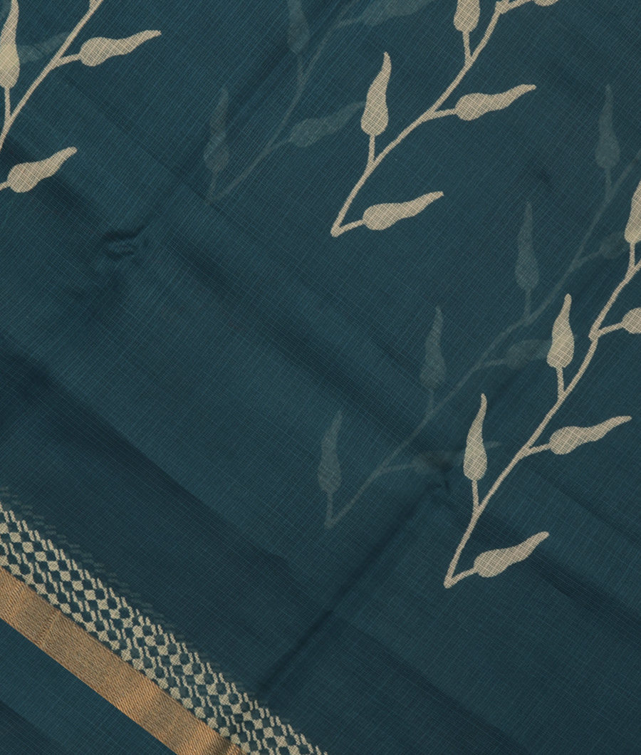 Blue Kota Cotton Saree T303557-image