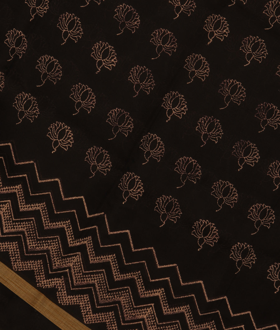 Black Kota Cotton Saree T303573-image