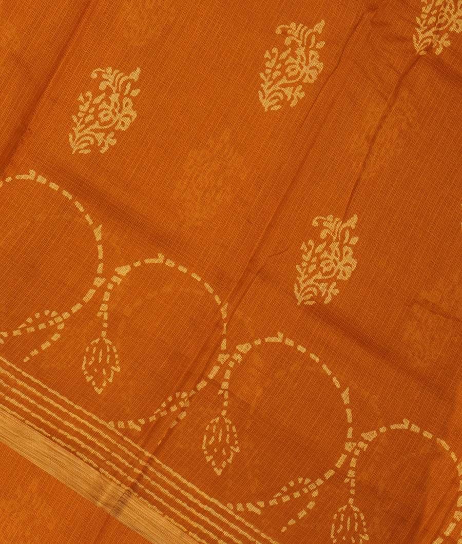 Yellow Kota Coton Saree T286145-image