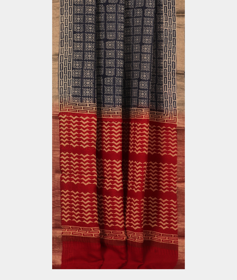 Blue Kota Cotton Saree T2861552
