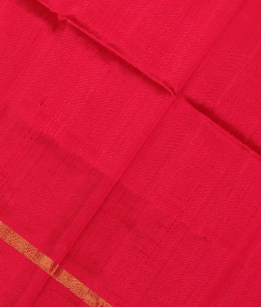 Magenta Woven Raw Silk Saree T306837-image