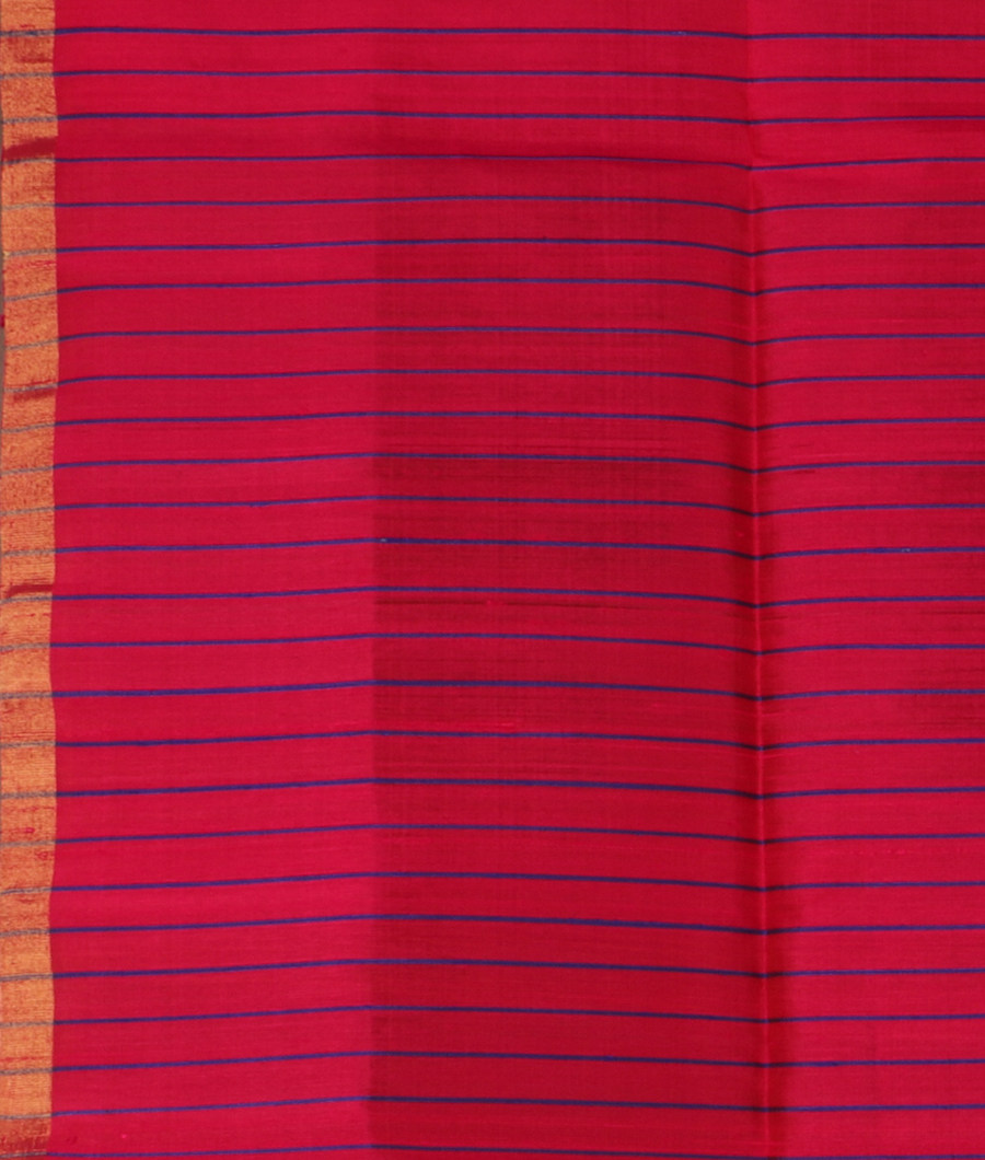 Magenta Woven Raw Silk Saree T3068373