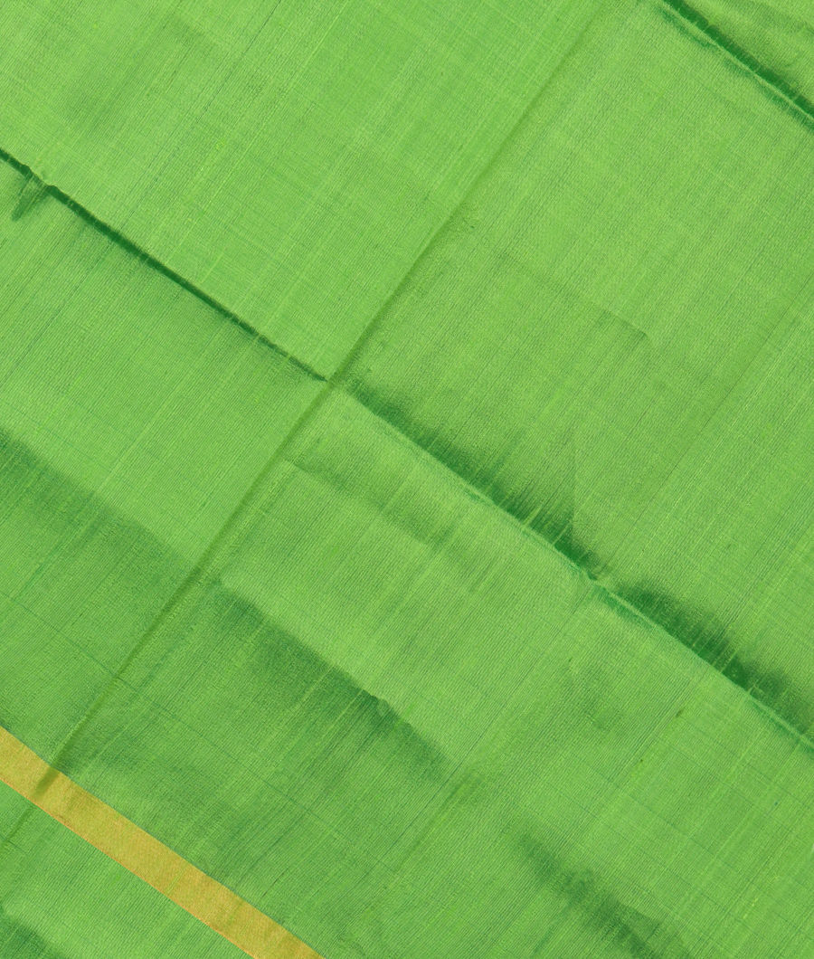 Green Woven Raw Silk Saree T306838-image