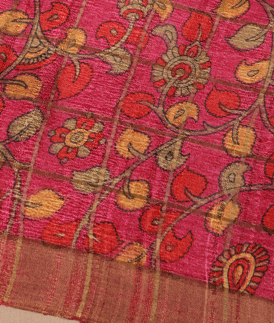 Green Woven Tussar Saree T3076553