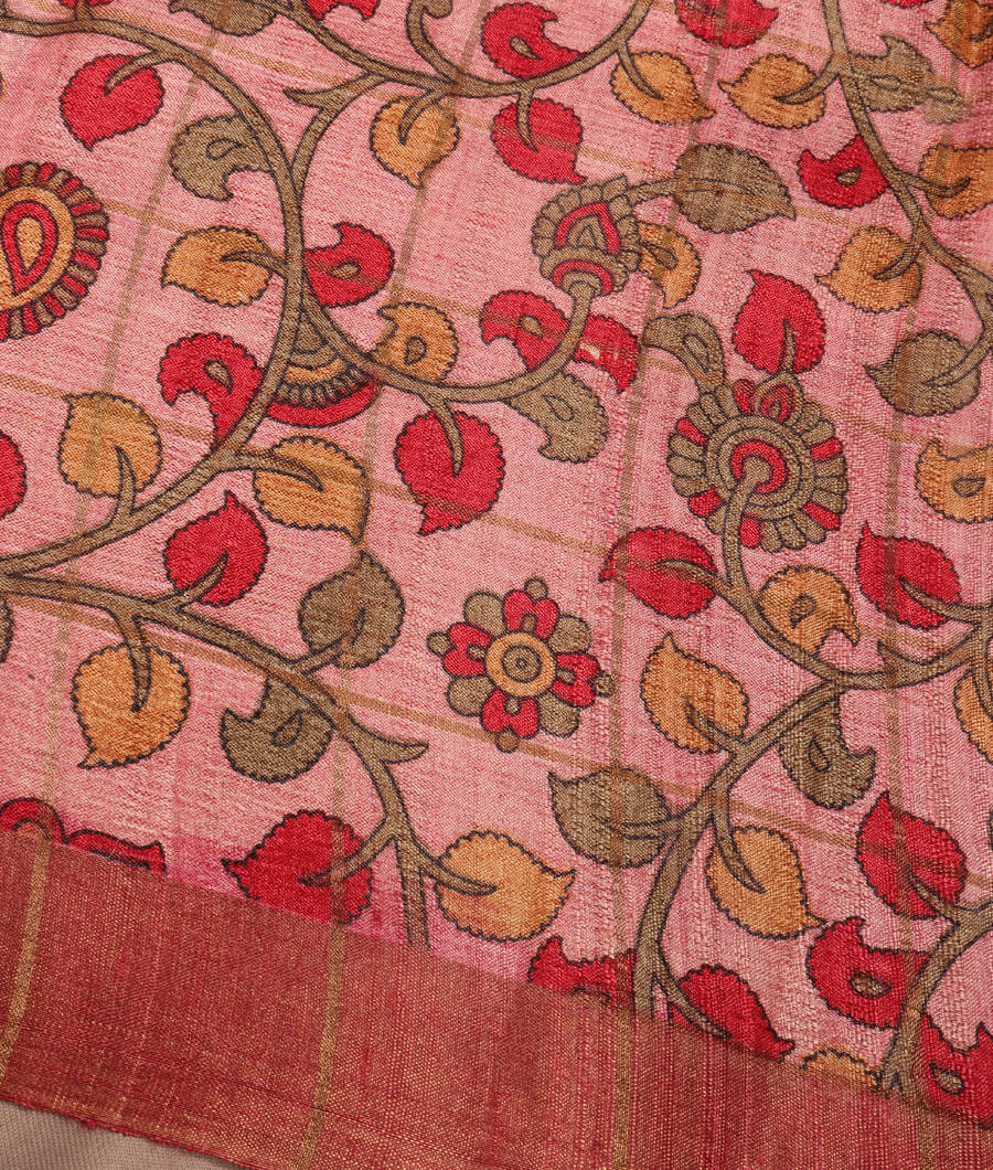 Blue Woven Tussar Saree T3076543