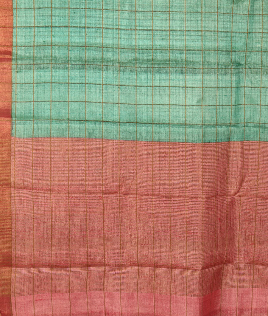 Blue Woven Tussar Saree T3076544