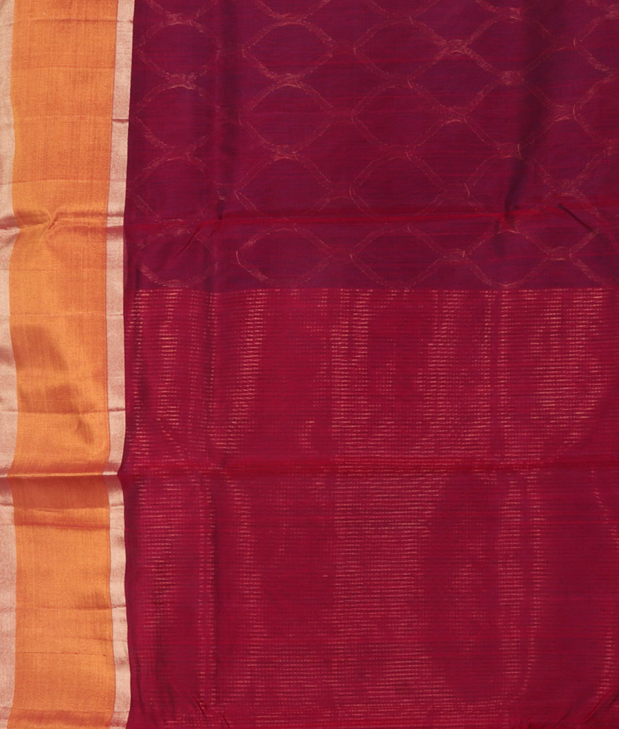 Blue Chanderi Silk Saree T2657953