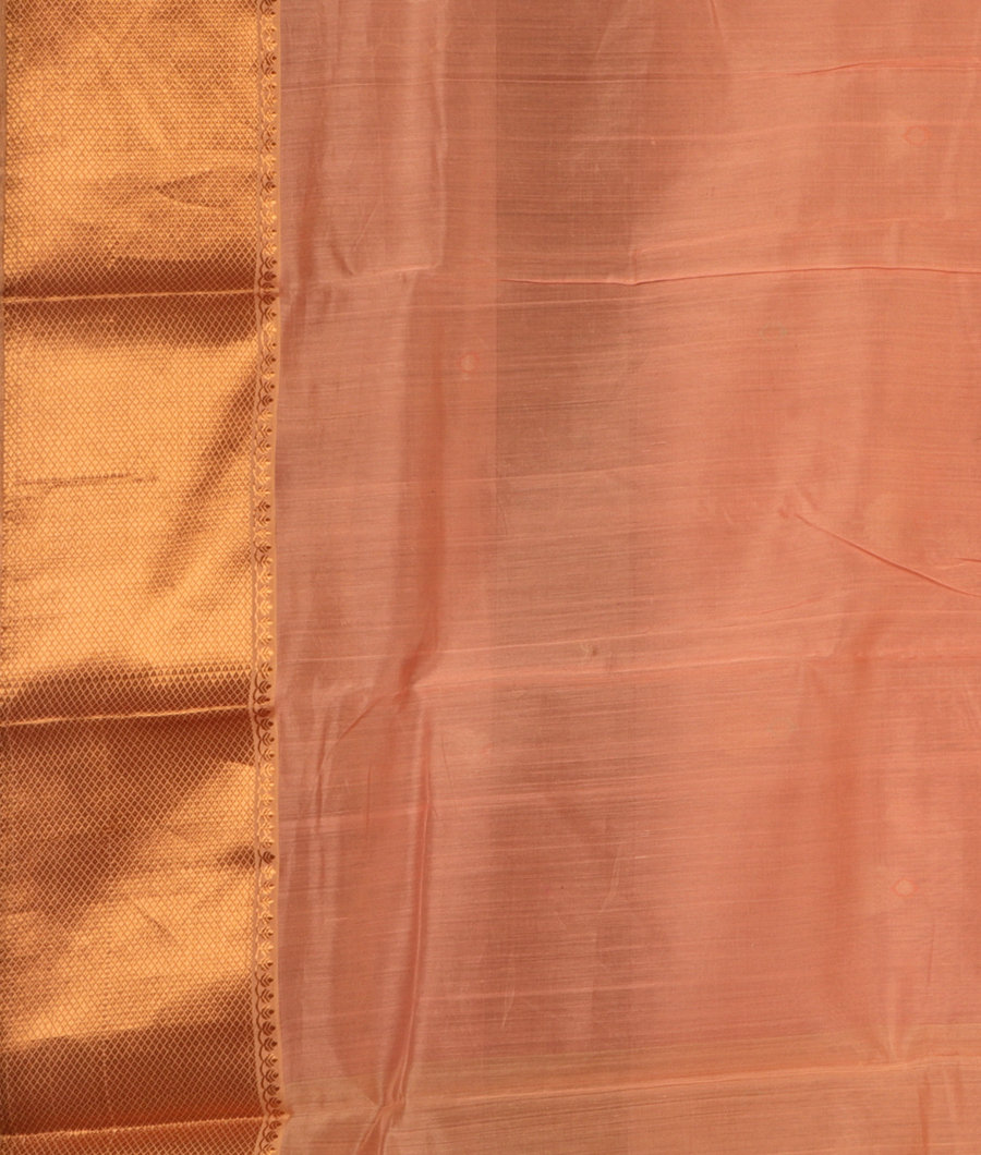 Peach Chanderi Silk Saree T1894813