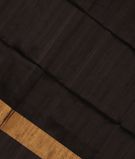 Black Woven Raw Silk Saree T3085511