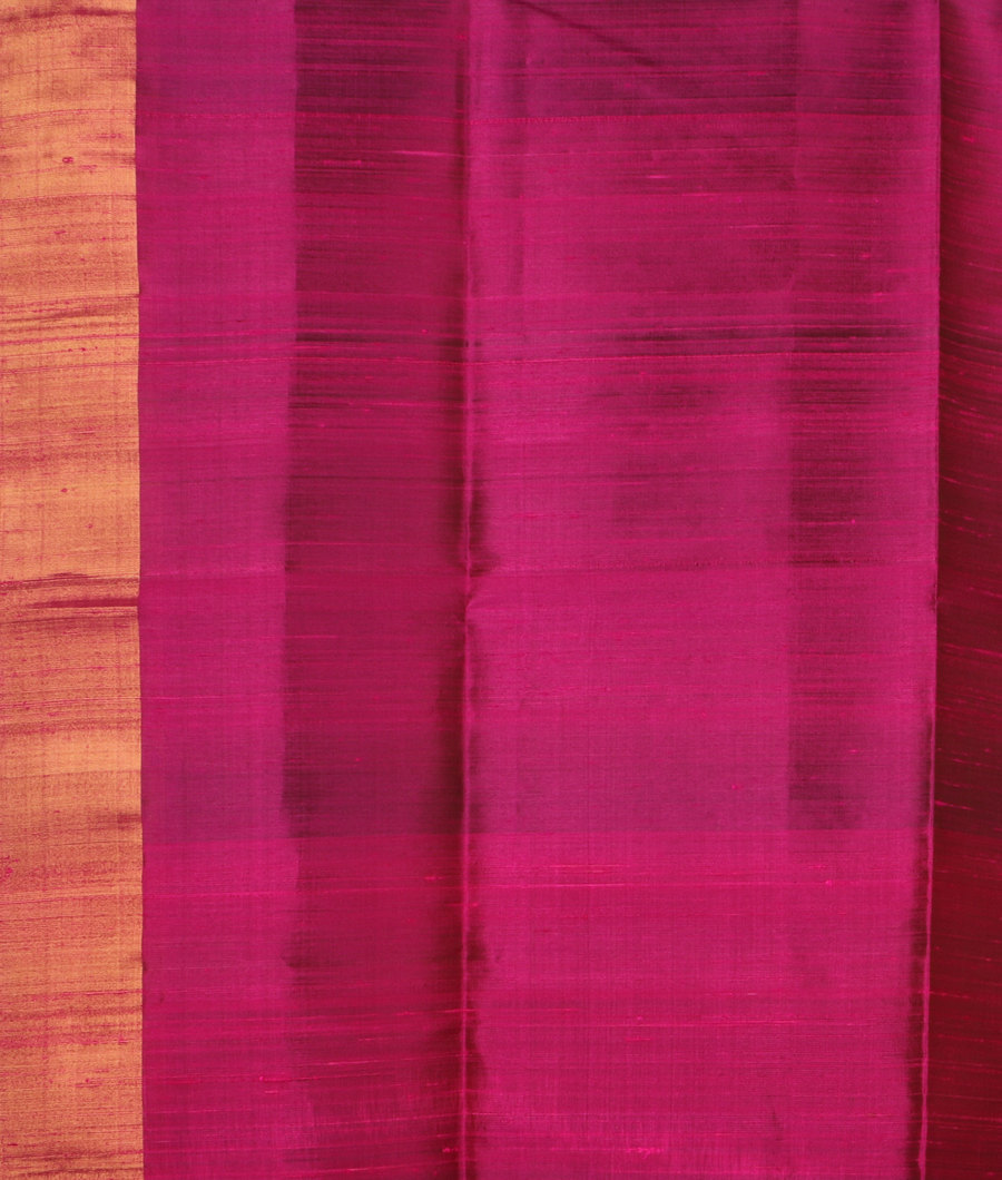 Peacock Blue Woven Raw Silk Saree T3085633