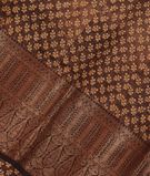 Deep Brown Soft Printed Cotton Saree T3014121