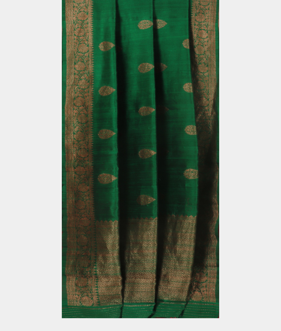 Green Banaras Tussar Saree T2873712