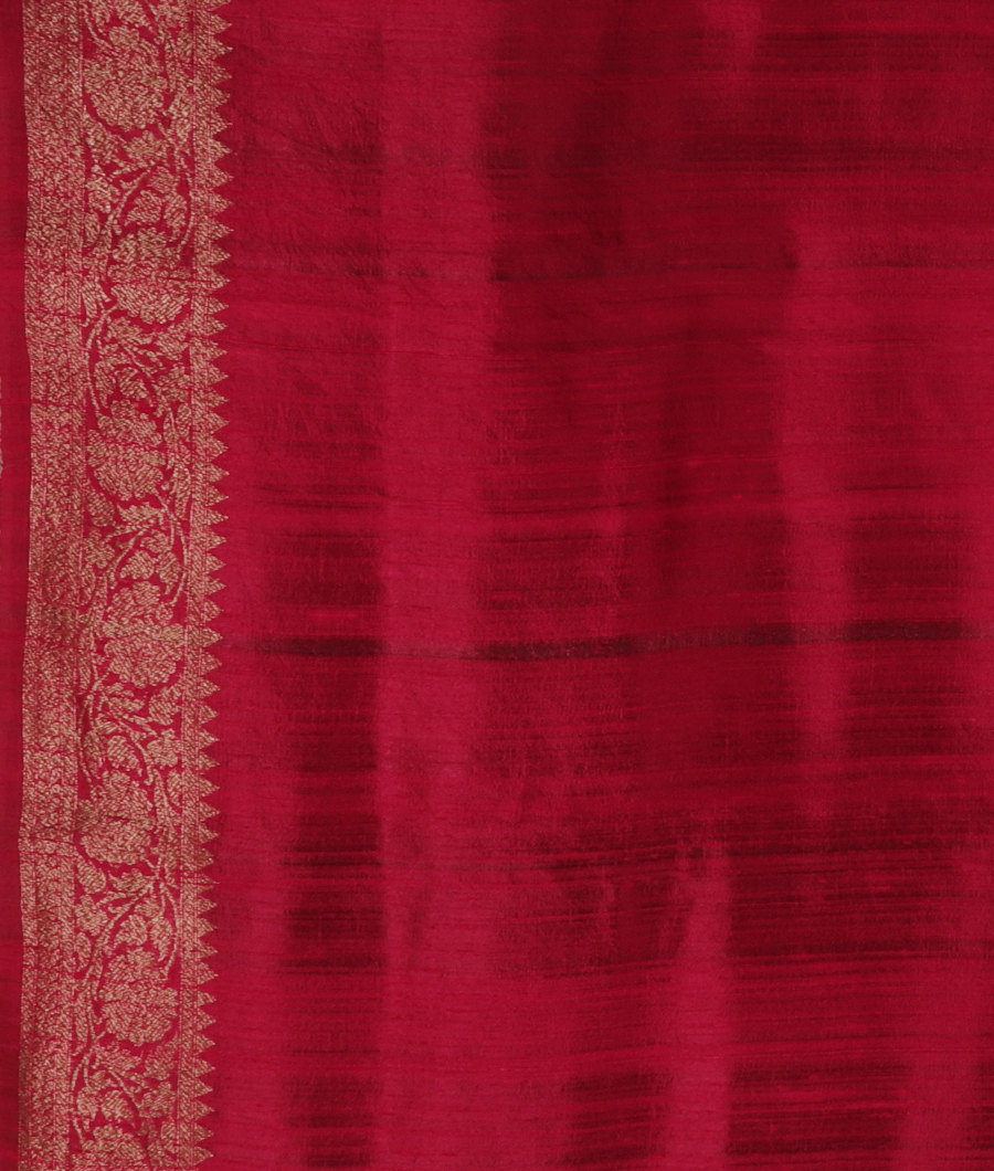 Green Banaras Tussar Saree T2873713