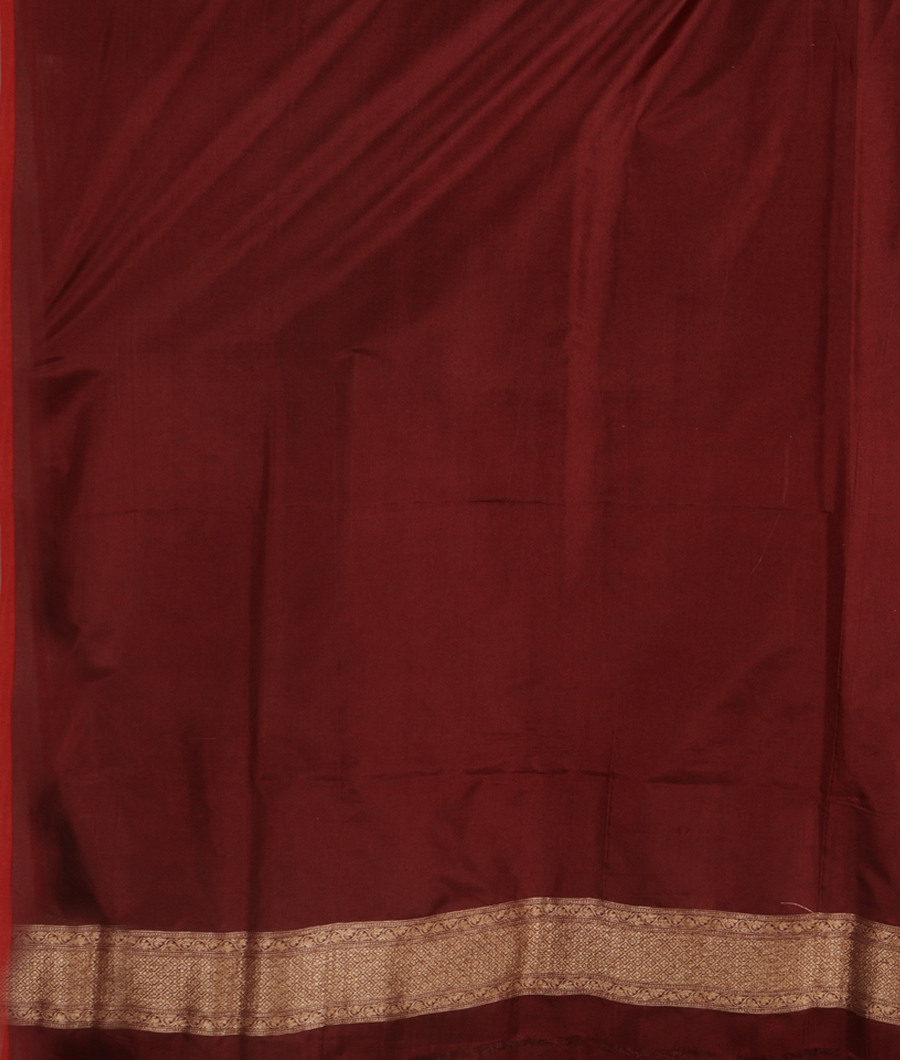 Brown Banaras Silk Saree T2617233