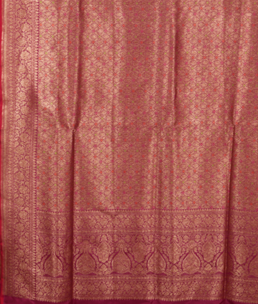 Purple Banaras Silk Saree T2659844