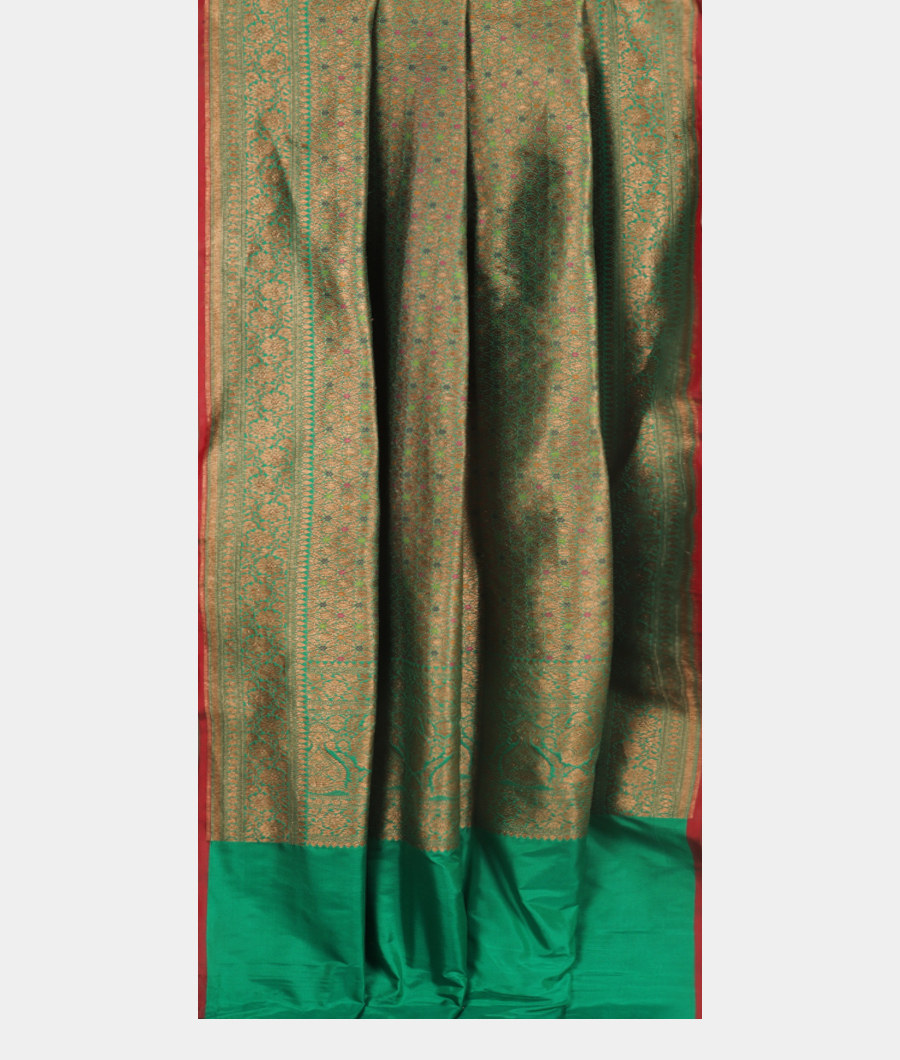 Green Banaras Silk Saree T2338262