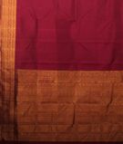 Burgundy Handwoven Kanjivaram Silk Saree T3024344