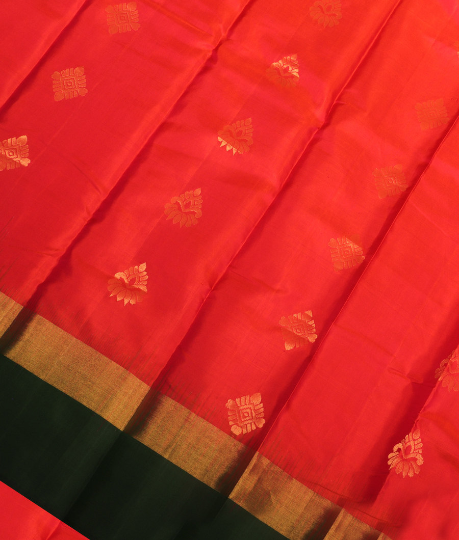 Pinkish Orange Soft Silk Saree T286324-image