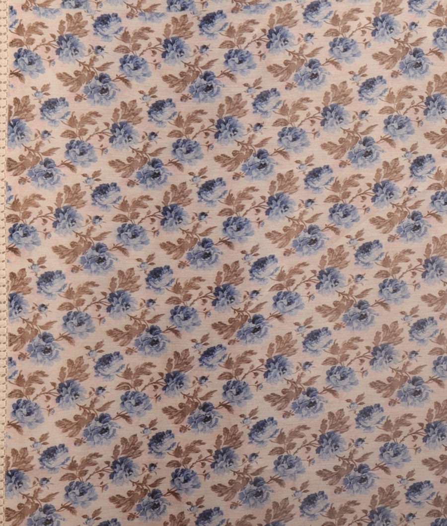 White Kora Organza Embroidery Saree T3000843