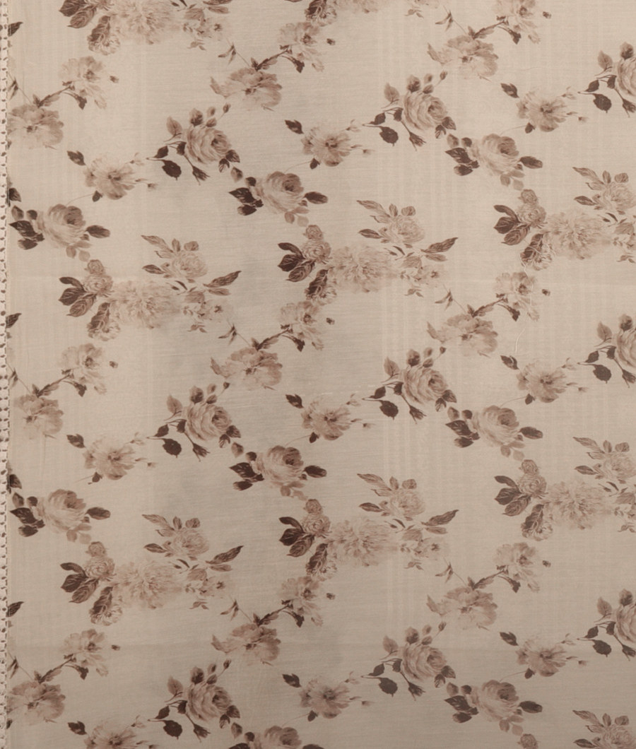 White Kora Organza Embroidery Saree T3000693