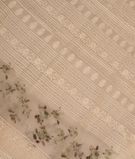 White Kora Organza Embroidery Saree T3000721