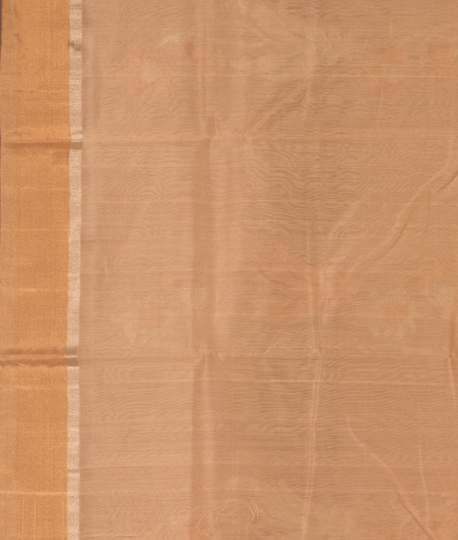 Beige Chanderi Silk Saree T772623