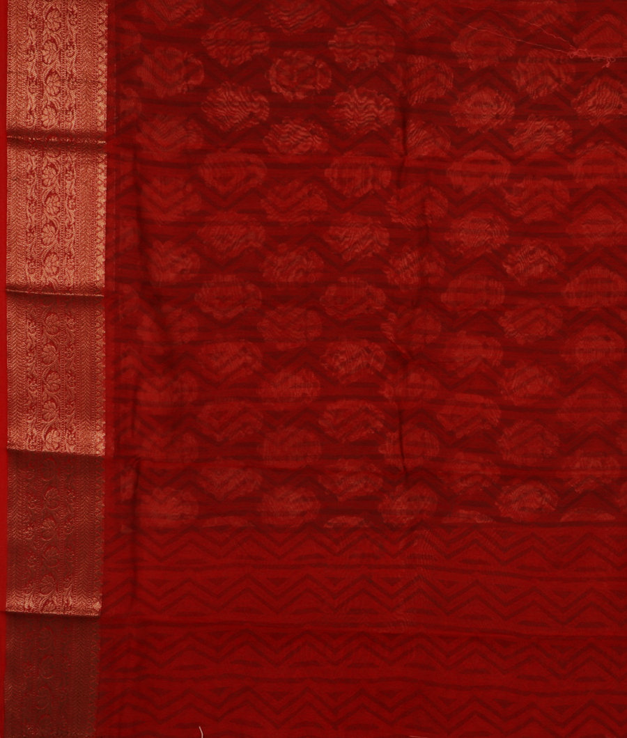 Black Soft Printed Cotton Saree T2998853