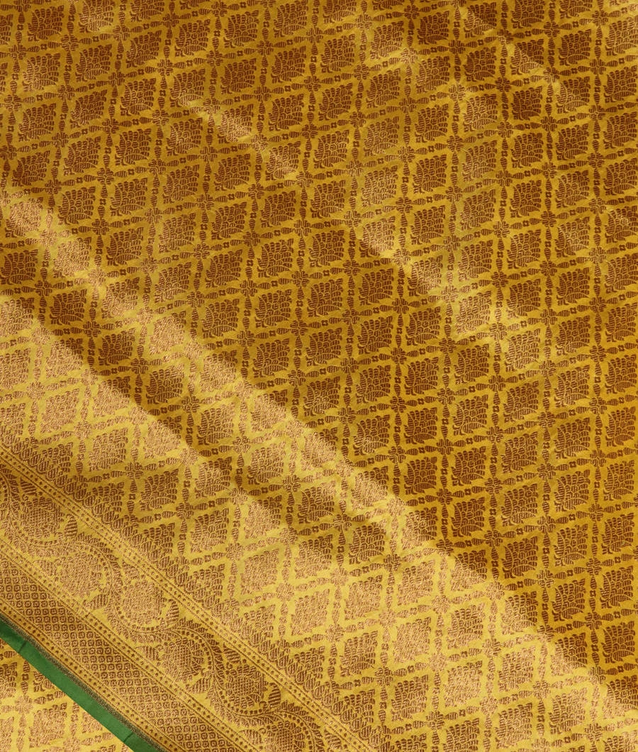 Mehndi Green Banaras Silk Saree T309097-image