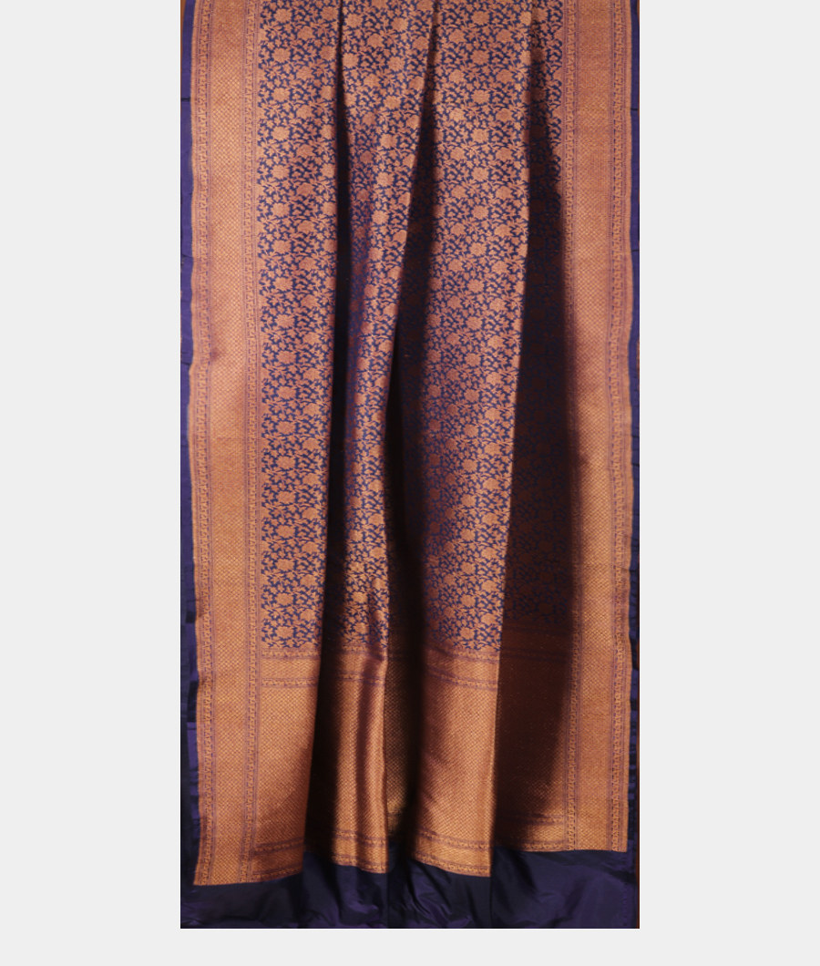 Blue Banaras Silk Saree T3090832