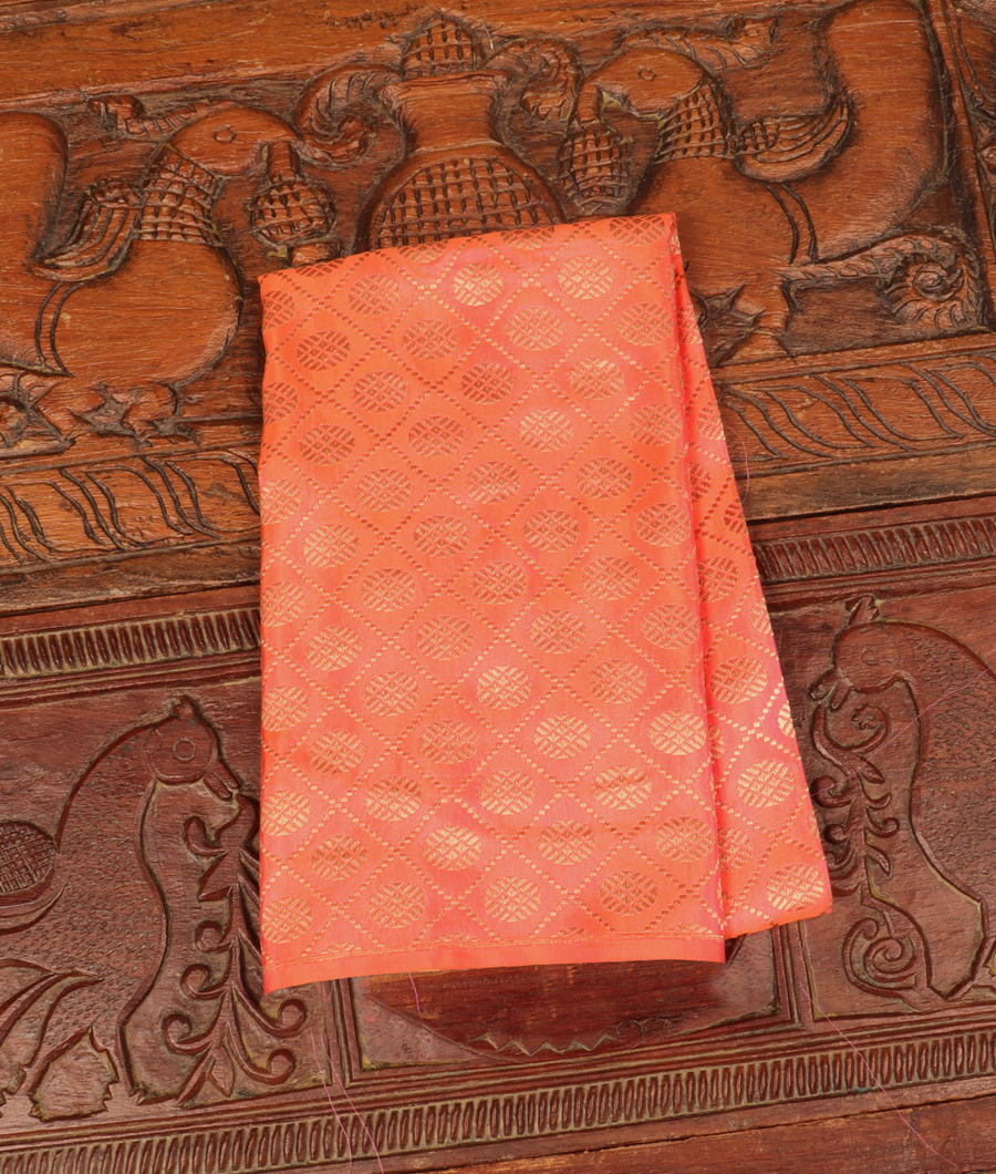 Peach Banaras Silk Blouse LA14230-image