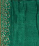 Green Linen Printed Saree T3038583