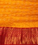 Yellow Bandhani Kanjivaram Silk Saree T2657994