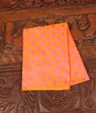 Orange Handwoven Kanjivaram Silk Blouse T2235361