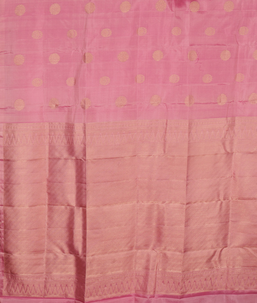 Lavender Handwoven Kanjivaram Silk Saree T3096234