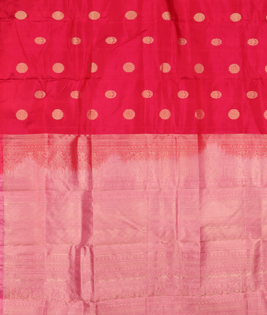 Magenta Handwoven Kanjivaram Silk Saree T3096244