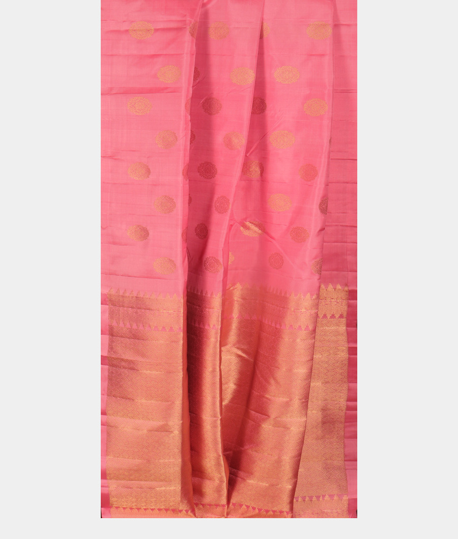 Pink Handwoven Kanjivaram Silk Saree T3096162