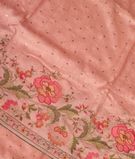 Pink Tussar Embroidery Saree T2840261