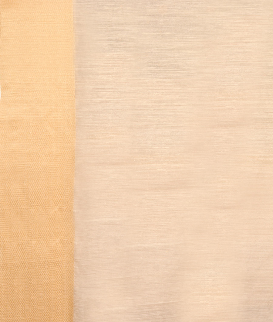 White Handwoven Tussar Saree T2675613
