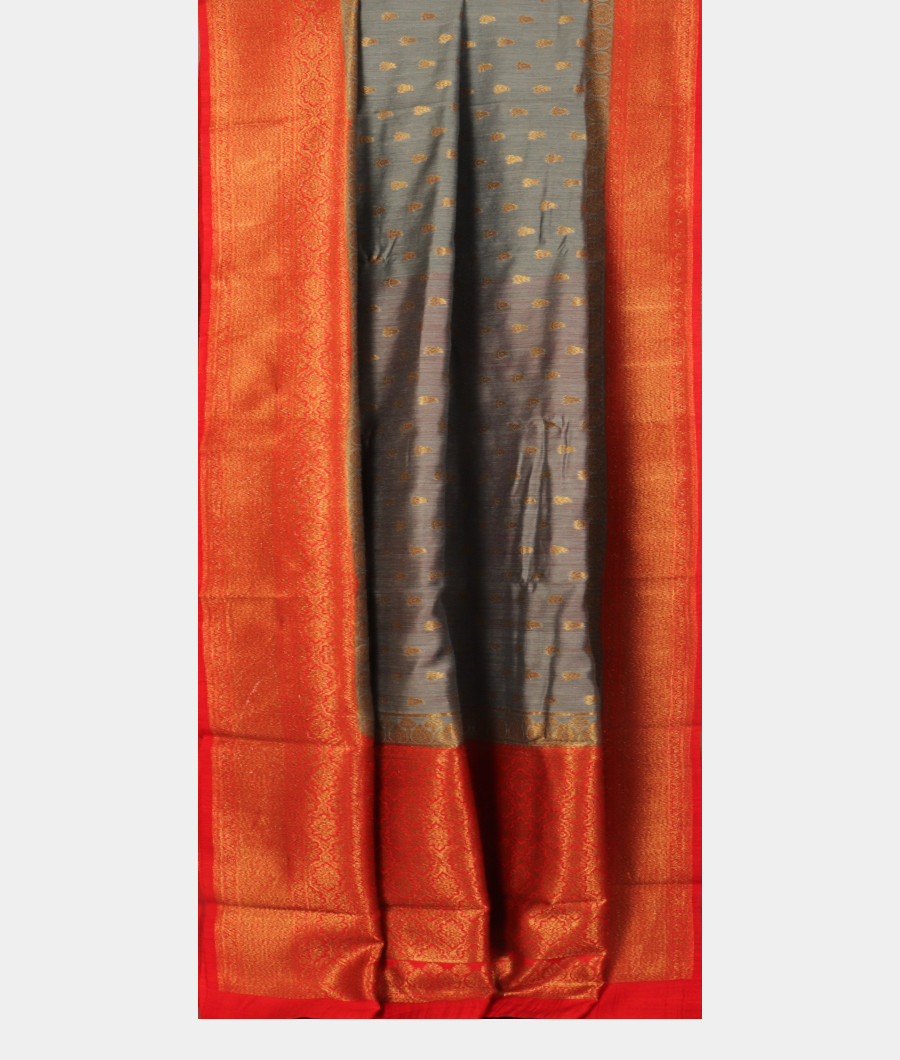 Grey Banaras Tussar Saree T2991842