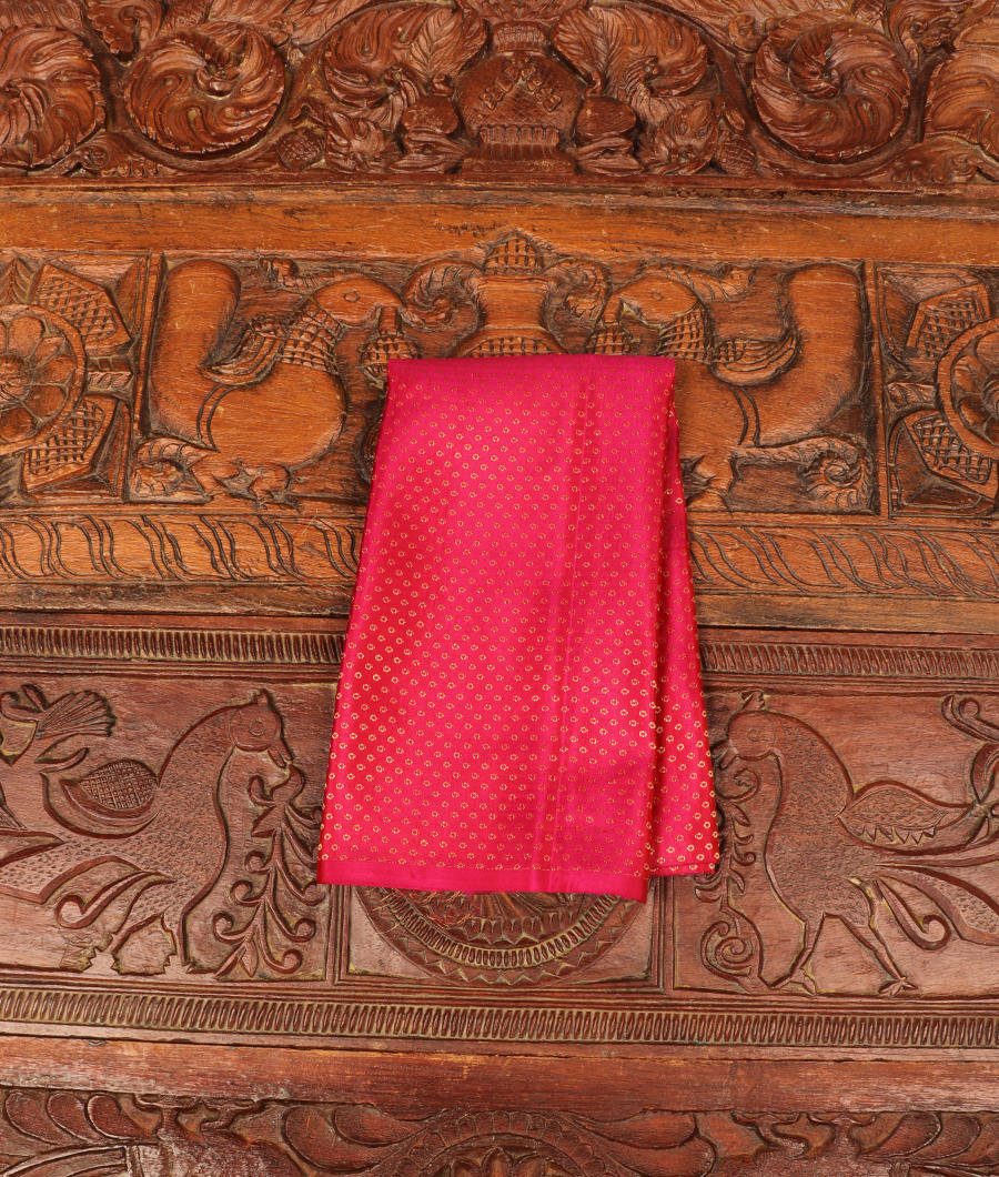 Burgundy Handwoven Kanjivaram Silk Blouse T36-image