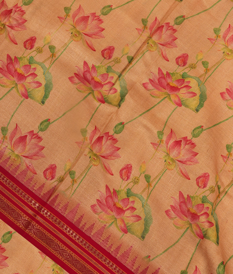 Beige Vidarbha Tussar Saree T309532-image