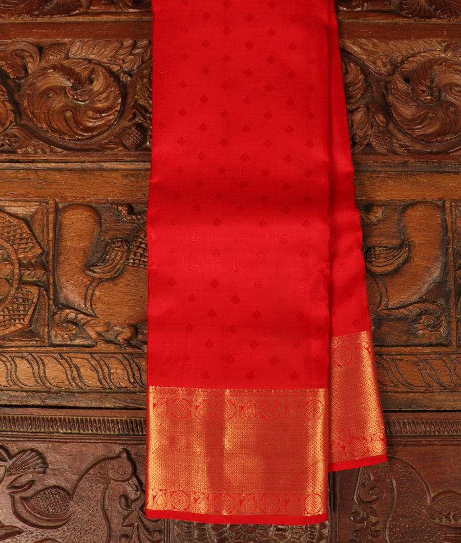Red Soft Silk Saree T308160-image