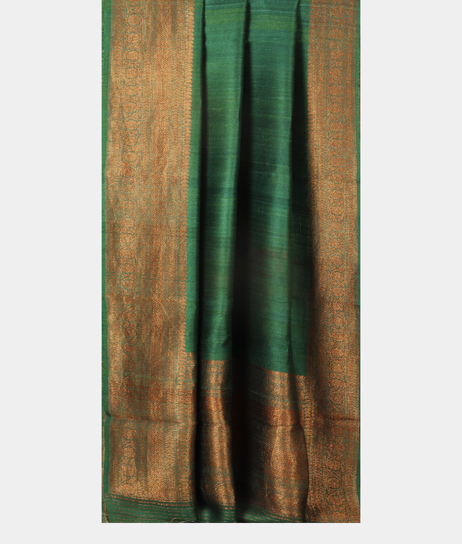 Green Tussar Saree  T3094702