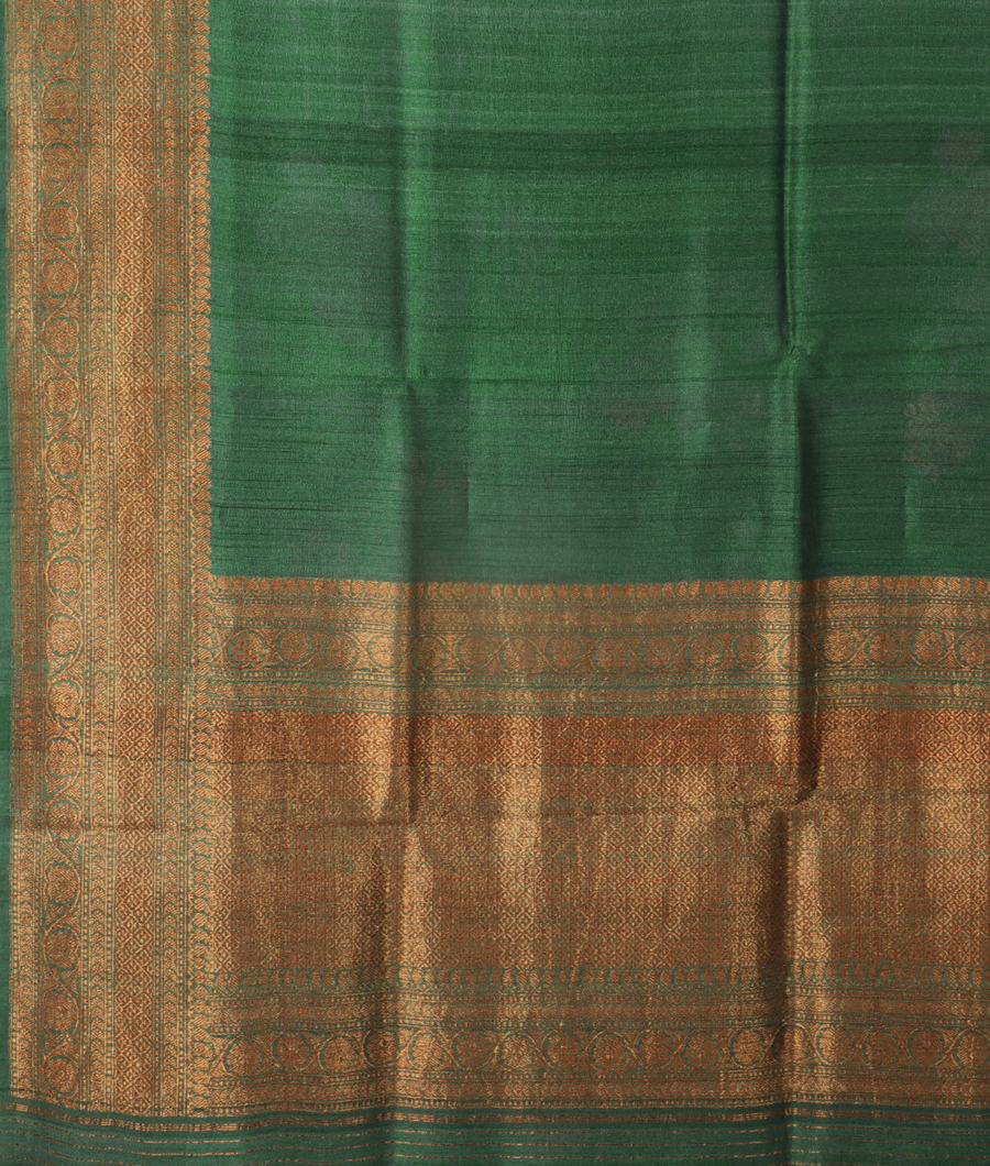 Green Tussar Saree  T3094704