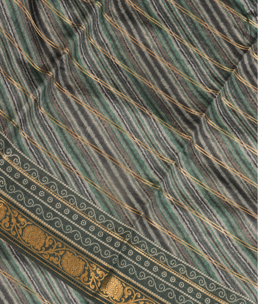 Blue Tussar Printed Saree T298654-image