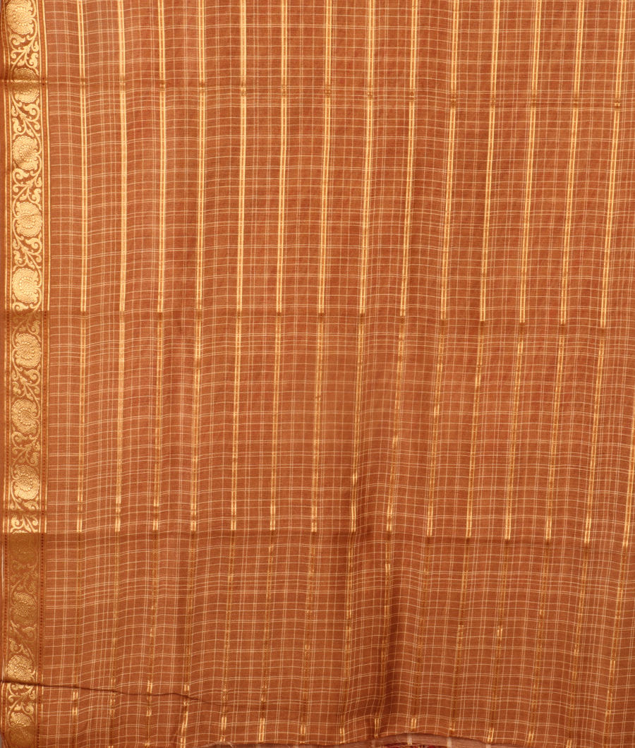 Beige Tussar Printed Saree T2986603