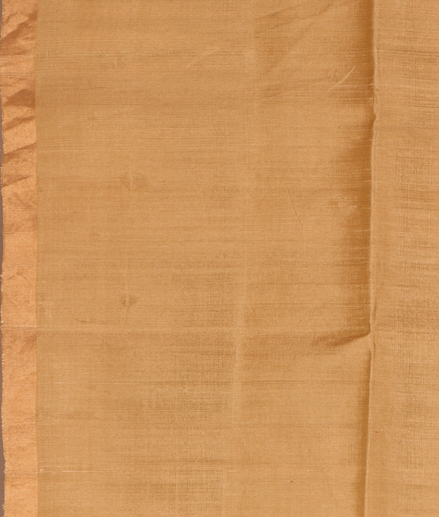 Blue Printed Raw Silk Saree T3087863