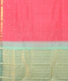 Pink Blue Handwoven Kanjivaram Silk Saree T3022754